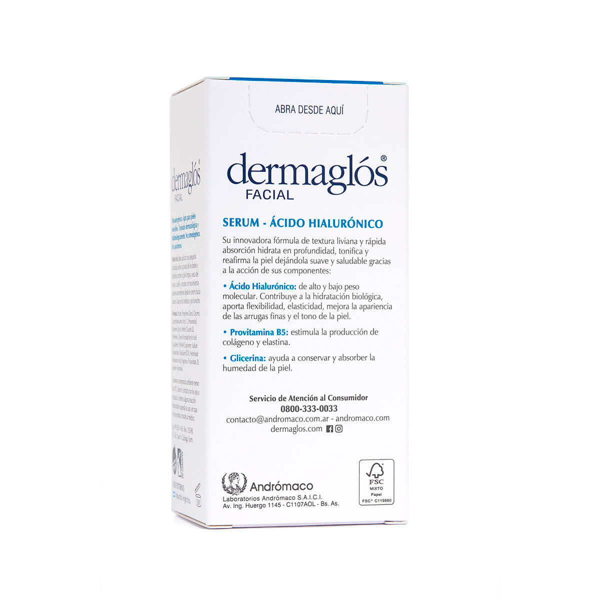 Dermaglós Facial Serum Ácido Hialurónico 30 ml image number 4