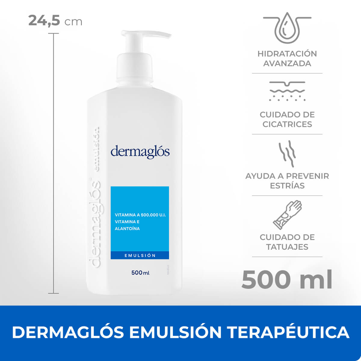 Dermaglós Terapéutica Emulsión 500 ml image number 8