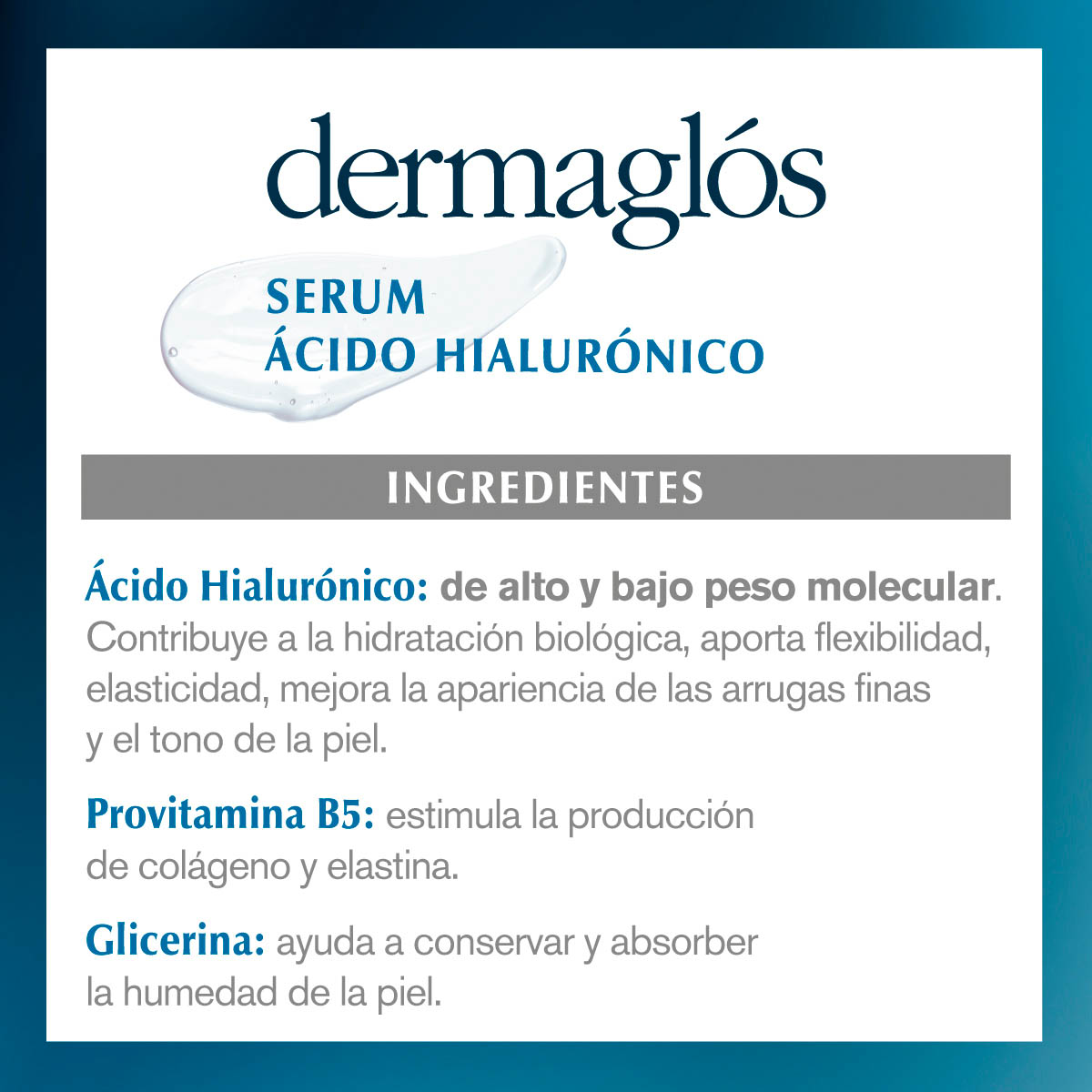 Dermaglós Facial Serum Ácido Hialurónico 30 ml image number 8
