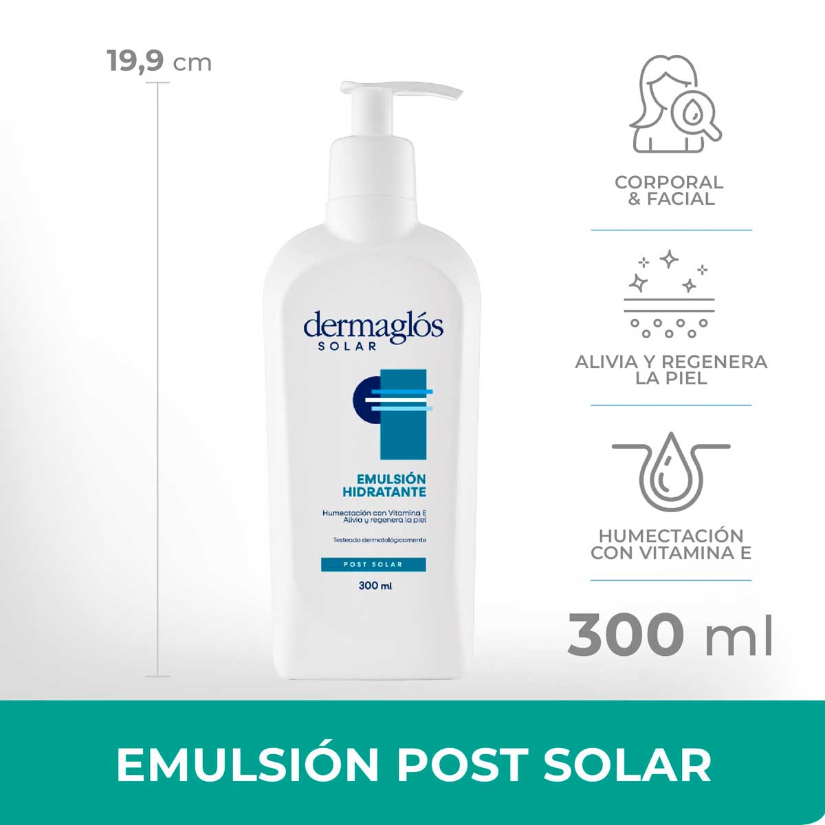 Emulsión Post Solar Dermaglós 300 ml image number 5