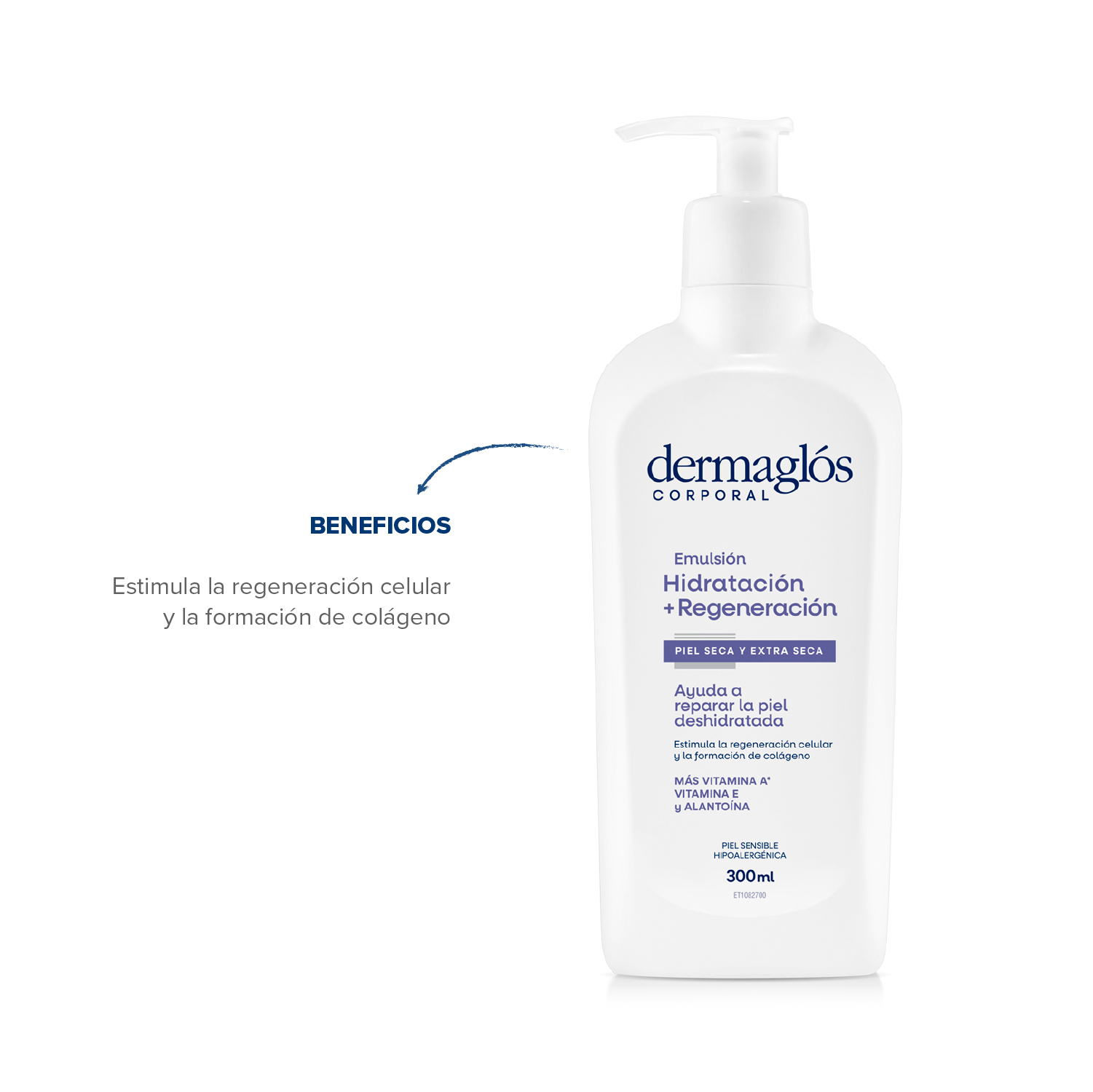 Dermaglós Corporal Emulsión Hidratación + Regeneración 300 ml image number 2