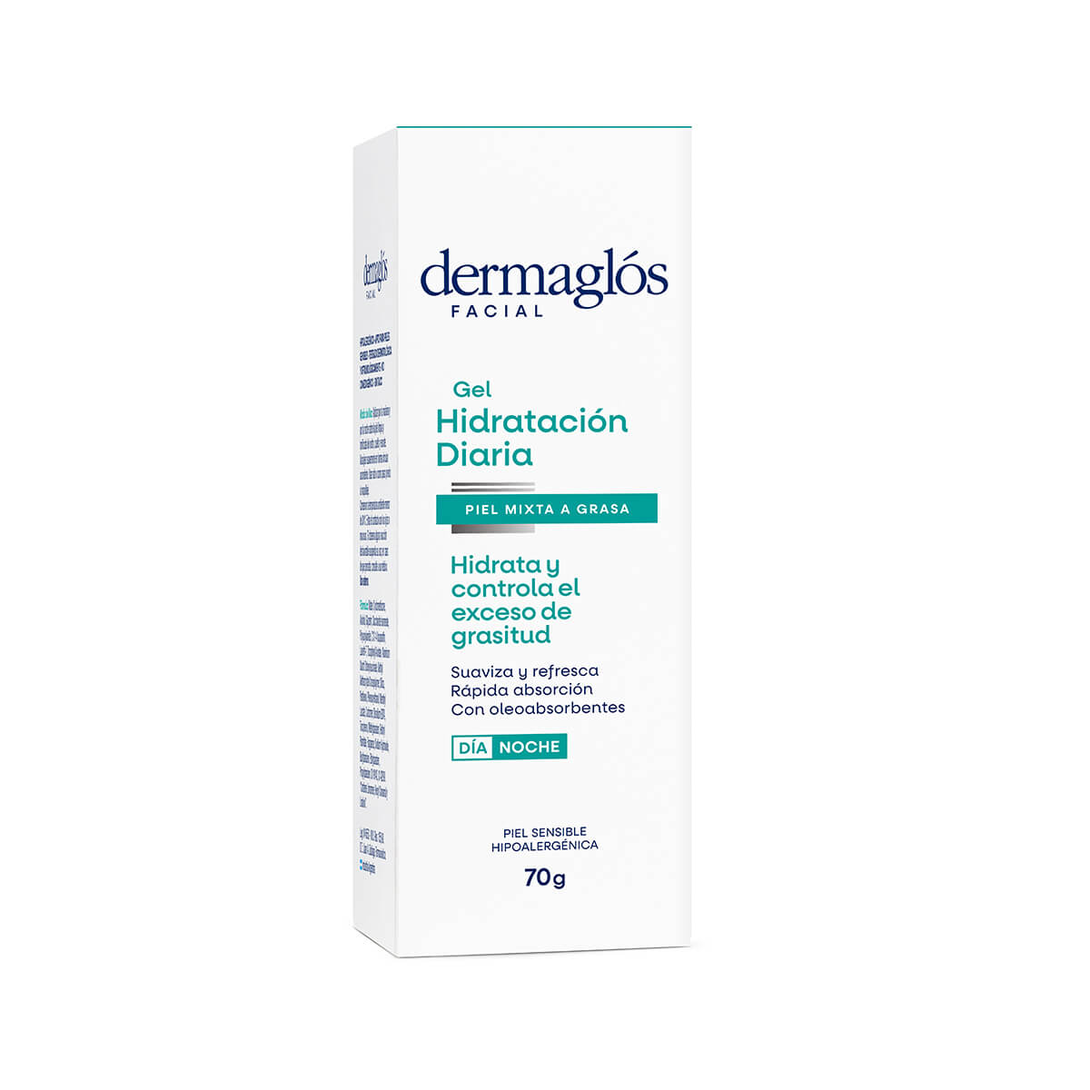 Dermaglós Facial Gel Hidratación Diaria Piel Mixta a Grasa 70 g image number 3