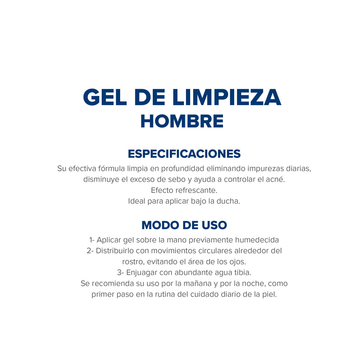 Dermaglós Hombres Gel de Limpieza 100 g image number 4