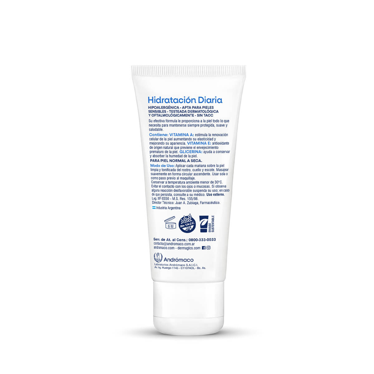 Dermaglós Facial Crema Hidratación Diaria FPS 20 Piel Equilibrada a Seca 70 g image number 3
