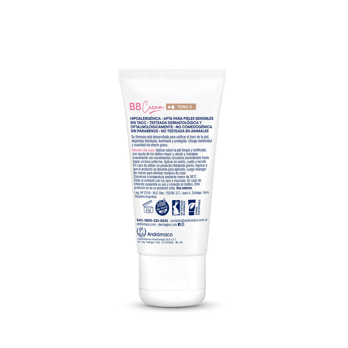 Dermaglós Facial Crema con Color BB Cream Tono Medio con FPS 30 50 g image number 3