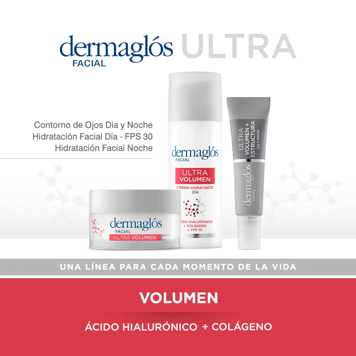 Crema Dermaglós Contorno Ojos Ultra Volumen y Estructura 15 g image number 6