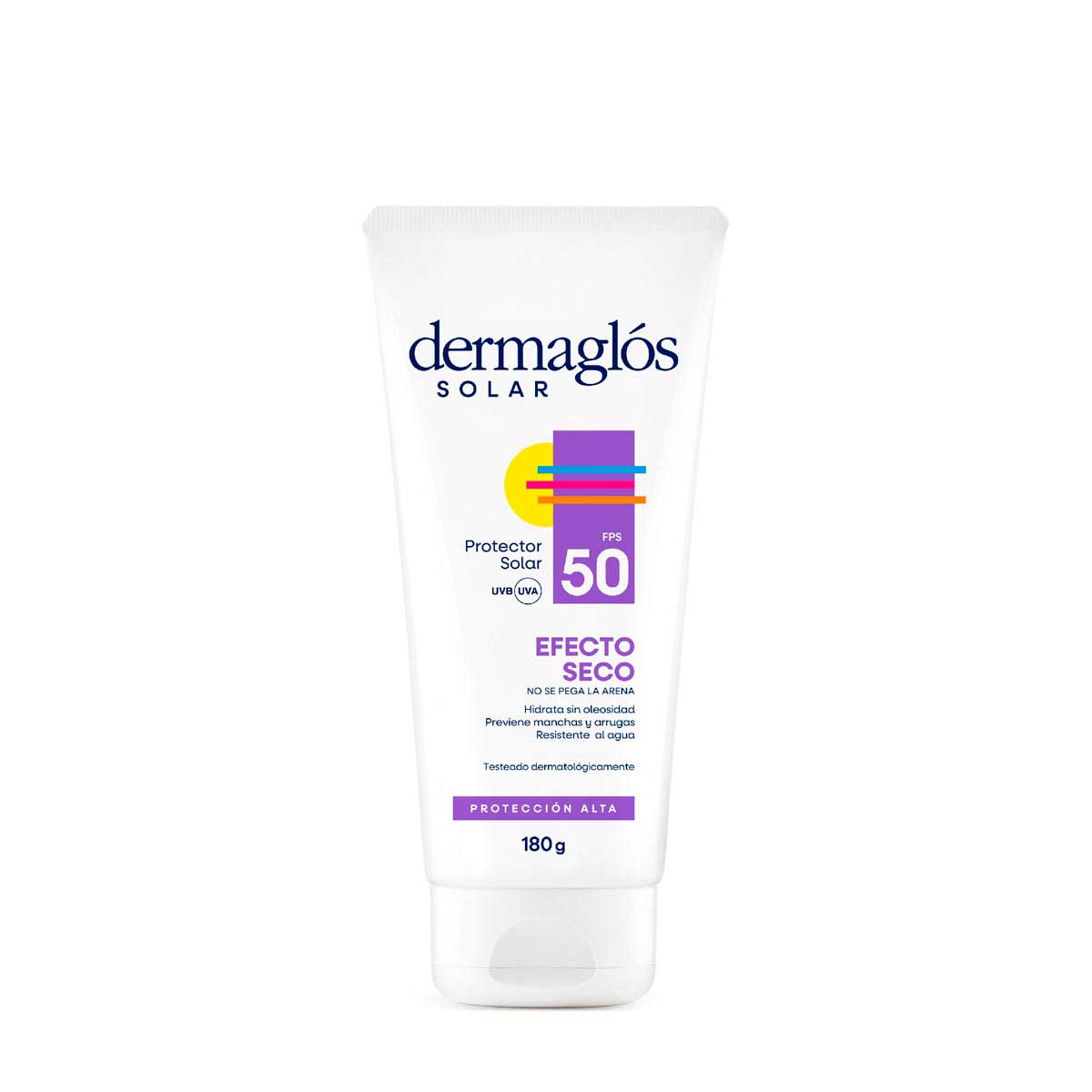 Protector Solar Dermaglós FPS 50 Efecto Seco crema 180 ml